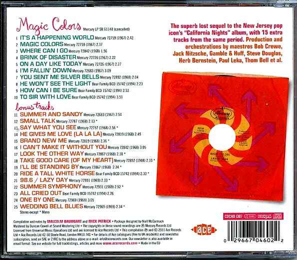 Lesley Gore - Magic Colors: The Lost Album With Bonus Tracks 1967-1969 (CD)