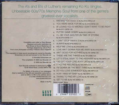 Luther Ingram - I Don't Want To Be Right: The Ko Ko Singles Volume 2 (CD)