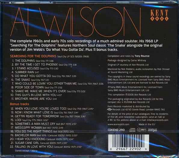 Al Wilson - Searching For The Dolphins (CD)