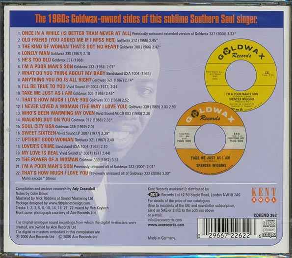 Spencer Wiggins - The Goldwax Years (CD)