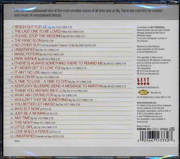 Lou Johnson - Incomparable Soul Vocalist (CD)