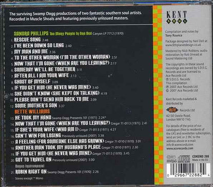 Sandra Phillips, Bette Williams - Swamp Dogg's Southern Soul Girls (CD)