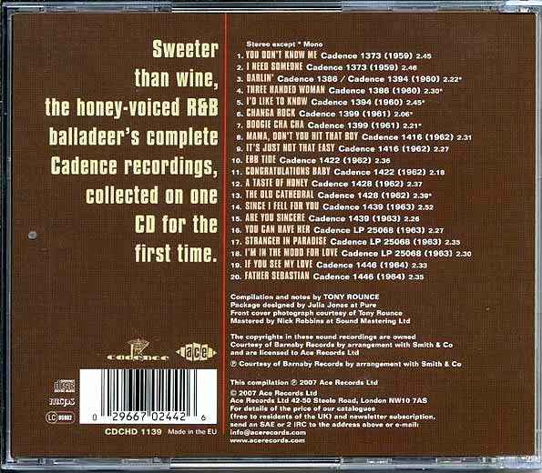 Lenny Welch - A Taste Of Honey: The Complete Cadence Recordings 1959-1964 (CD)