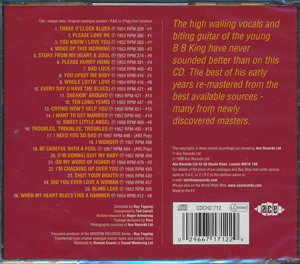 BB King - The RPM Hits 1951-1957 (CD)