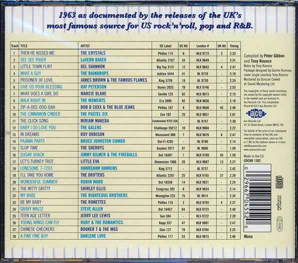 Various - The London American Label Year By Year: 1963 (CD)