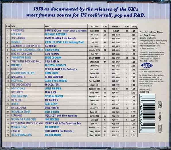 Various - The London American Label Year By Year: 1958 (CD)