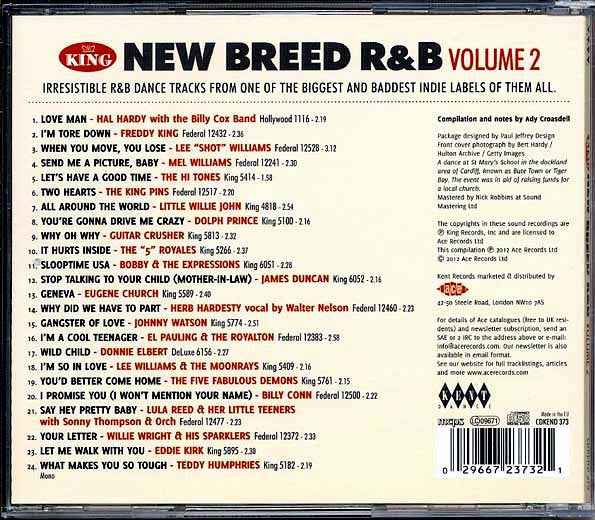 Various - King New Breed R & B Volume 2 (CD)