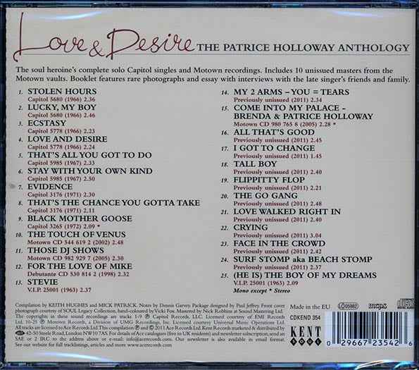 Patrice Holloway - Love & Desire: The Patrice Holloway Anthology (CD)