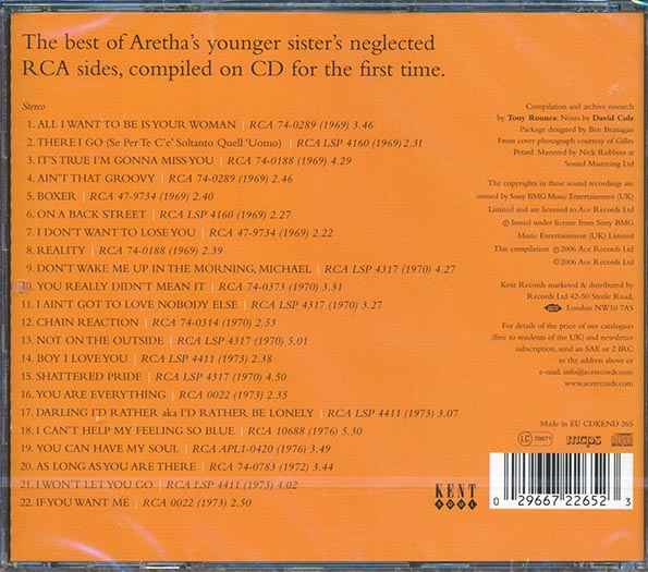 Carolyn Franklin - Sister Soul: The Best Of The RCA Years 1969-1976 (CD)