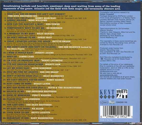 Various - Our Turn To Cry: 26 Breathtaking Atlantic Ballads (CD)