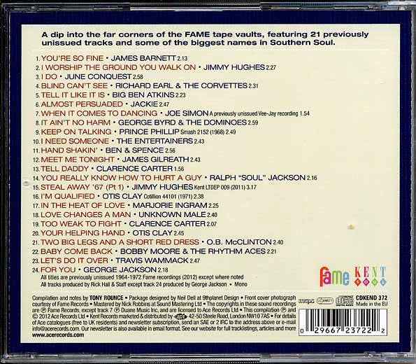 Various - Hall Of Fame: Rare And Unissued Gems From The Fame Vaults (CD)