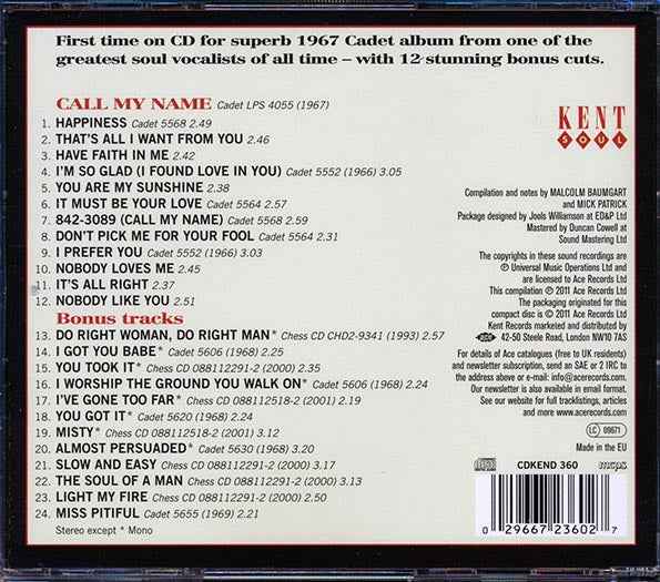 Ette James - Call My Name (CD)
