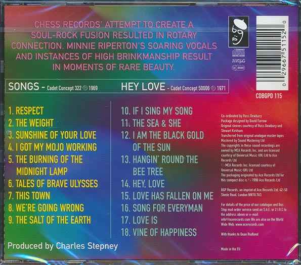 Rotary Connection - Songs + Hey Love (CD)