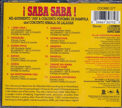 Various - Saba Saba: Mil Quinhento 1500, Conjunto Popombo De Nampula And Conjunto Nimala De Lalauah (CD)