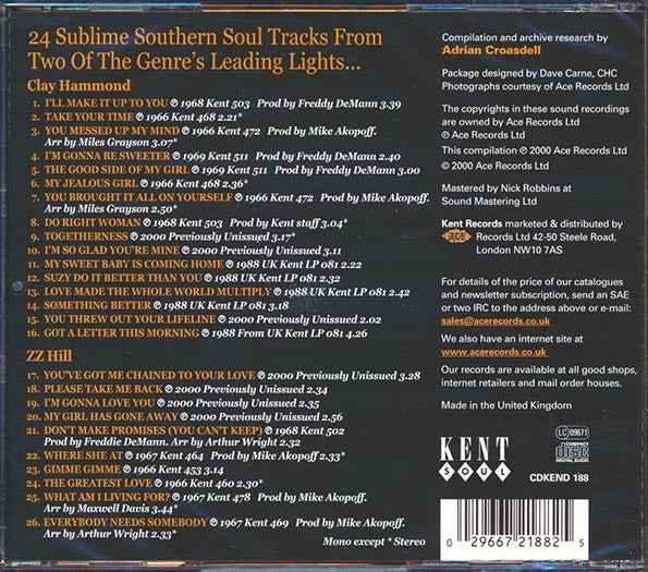 Clay Hammond, ZZ Hill - Southern Soul Brothers (CD)