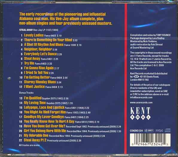 Jimmy Hughes - Steal Away: The Early Fame Recordings (CD)