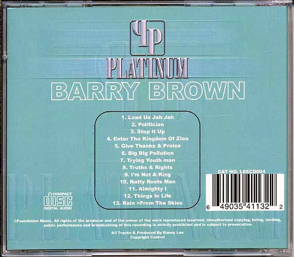 Barry Brown - Platinum: Greatest Hits (CD)