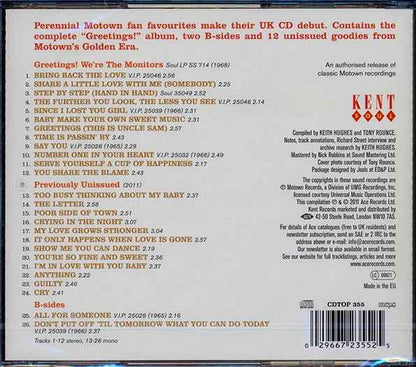 The Monitors - Say You: The Motown Anthology 1963-1968 (CD)