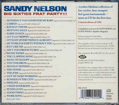 Sandy Nelson - Big Sixties Frat Party (CD)