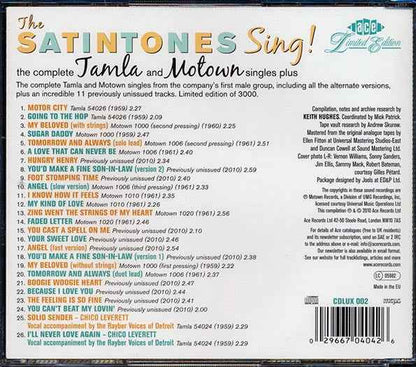 The Satintones - The Satintones Sing: The Complete Tamla And Motown Singles Plus (CD)