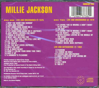 Millie Jackson - Live & Uncensored (32 tracks) (CD)