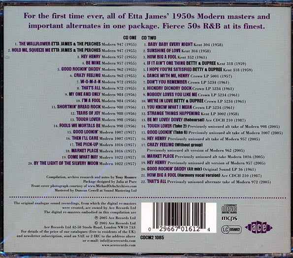 Etta James - The Complete Modern And Kent Recordings (42 tracks) (CD)
