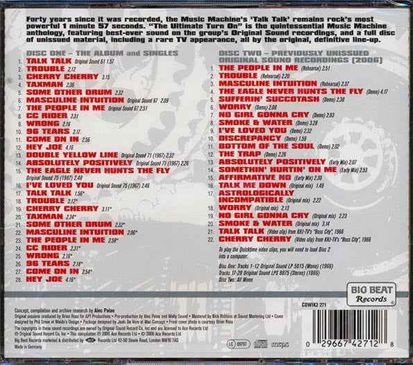 The Music Machine - The Ultimate Turn On (50 tracks) (CD)