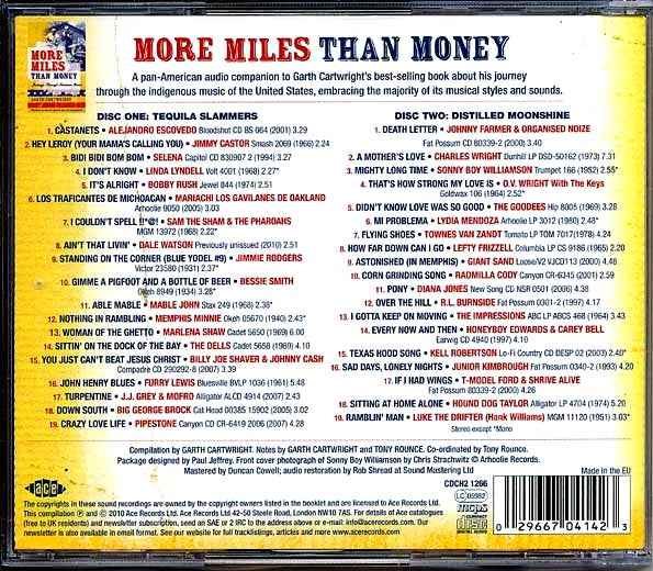 Various - More Miles Than Money: The Soundtrack To Garth Cartwright's Book (38 tracks) (CD)
