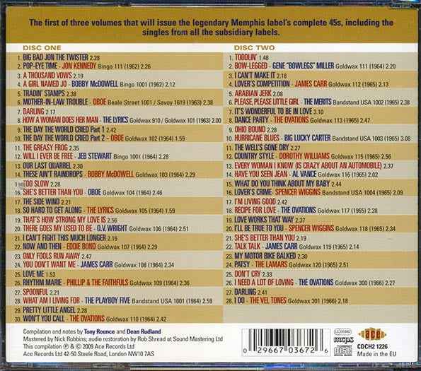 Various - The Complete Goldwax Singles Volume 1 1962-1966 (58 tracks) (CD)