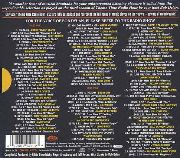Various - Theme Time Radio Hour Season 3 With Your Host Bob Dylan (50 tracks) (CD)