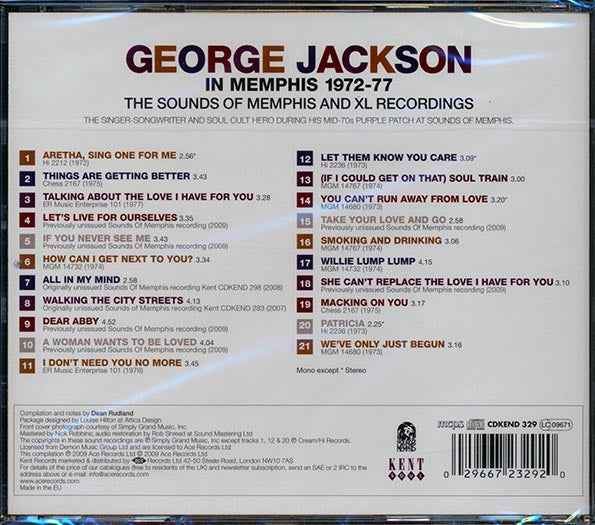 George Jackson - In Memphis 1972-1977 (CD)