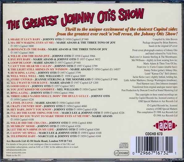 Johnny Otis - The Greatest Johnny Otis Show (CD)