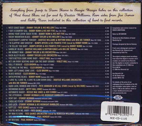 Various - Blues For Dootsie: The Blue & Dootone Sides (CD)