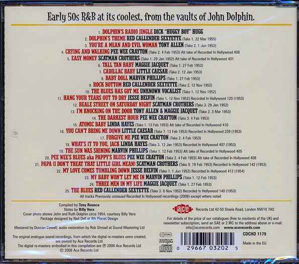 Various - On With The Jive: 1950s R & B From Dolphin's Of Hollywood Volume 1 (CD)