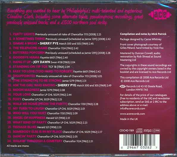 Claudine Clark - Ask The Girl Who Knows: The Best Of 1958-1969 (CD)