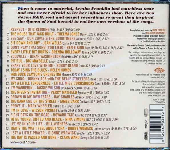 Various - Respect: Aretha's Influences And Inspiration (CD)