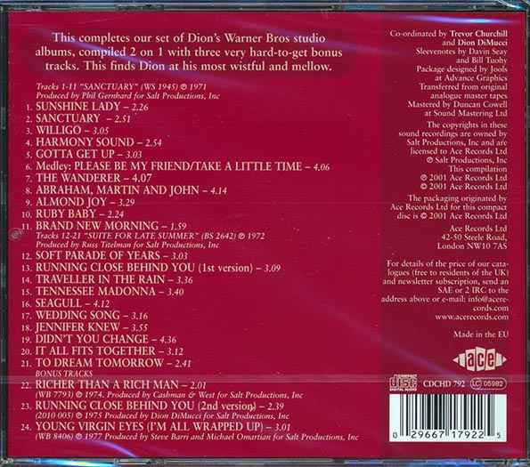 Dion - Sanctuary + Suite For Late Summer (CD)