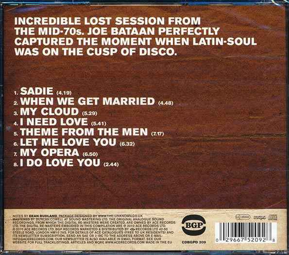 Joe Bataan - The Lost Sessions: New York 1976 (CD)
