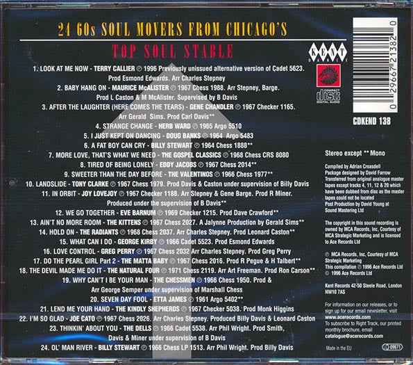 Various - Just Keep On Dancing: Chess Northern Soul (CD)