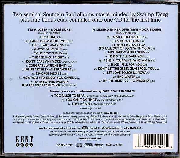 Doris Duke - I'm A Loser: The Swamp Dogg Sessions And More (CD)