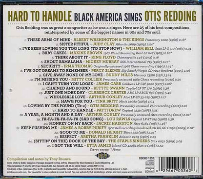Various - Hard To Handle: Black America Sings Otis Redding (CD)