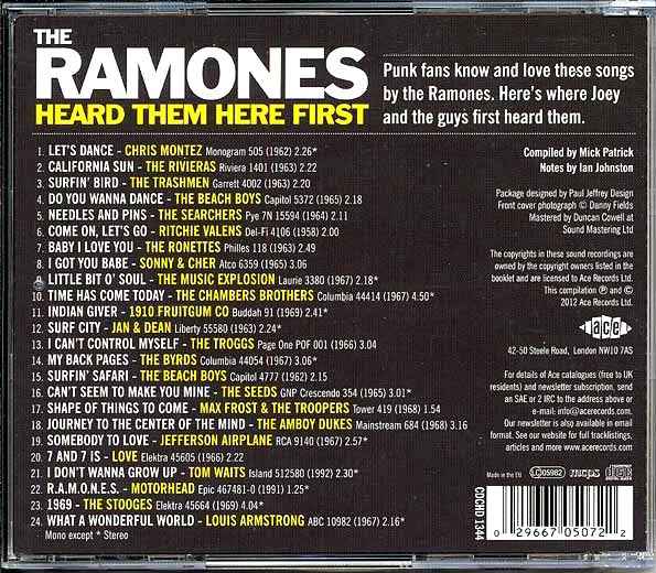 The Ramones - Heard Them Here First (CD)
