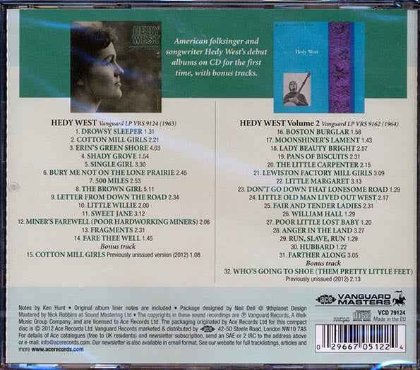 Hedy West - Hedy West Accompanying Herself On The 5 String Banjo + Volume 2 (CD)