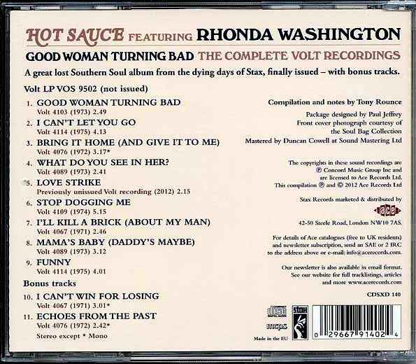 Rhonda Washington - Hot Sauce: Good Woman Turning Bad (CD)