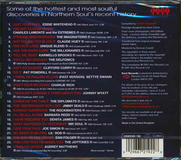 Various - Northen Soul's Classiest Rarities (CD)