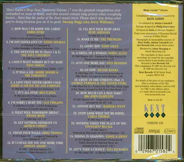 Various - Dave Godin's Deep Soul Treasures Taken From The Vaults Volume 2 (CD)