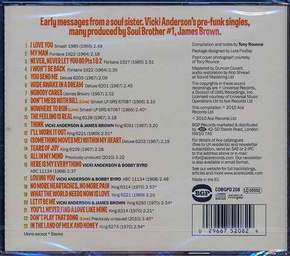 Vicki Anderson - Wide Awake In A Dream: James Brown Productions From The Pre-funk Years (CD)