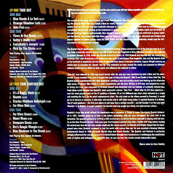 Dave Brubeck Quartet - Time Out + Time Further Out (2xLP) (LP) - PureSound Records
