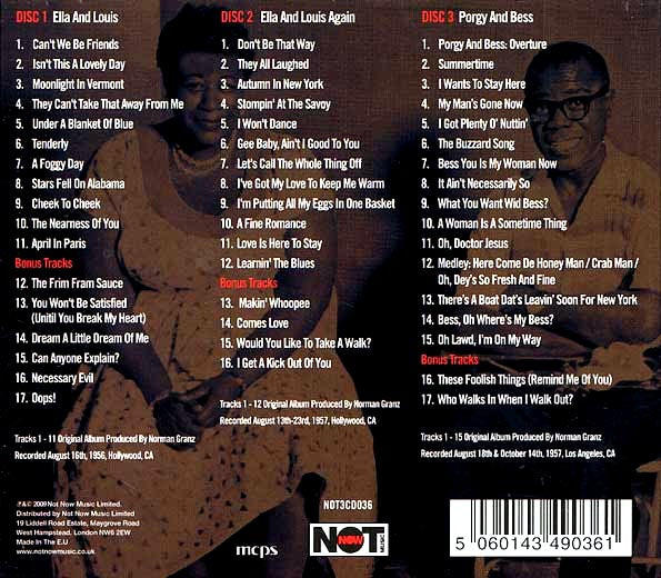 Ella Fitzgerald, Louis Armstrong - The Definitive Ella & Louis (50 tracks) (3xCD) (CD)