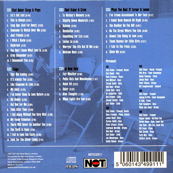 Chet Baker - Blue Thoughts (46 tracks) (CD)